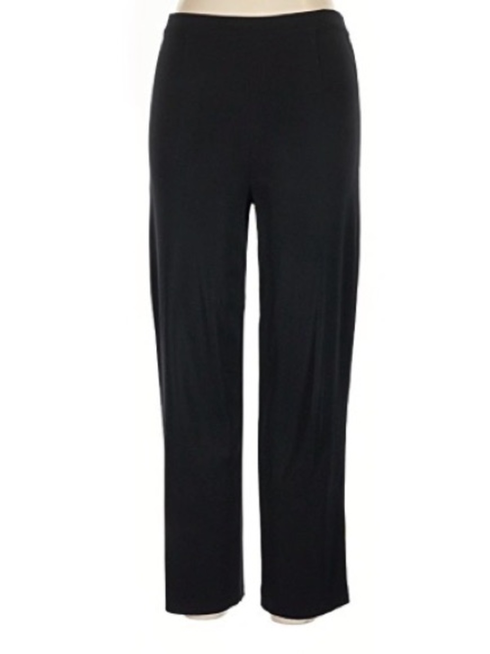 Misook Elegant Black Women's Knit Straight Pull-on Pants, XS